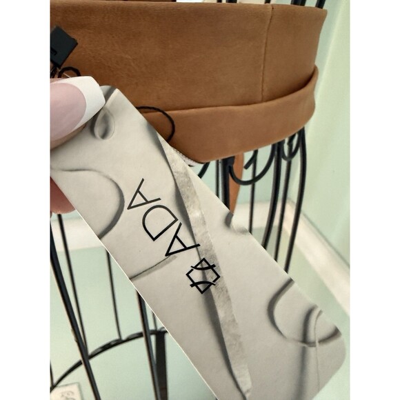 Anthropologie ADA Collection Tan Brown Leather Wrap Belt One Size - Picture 5 of 6